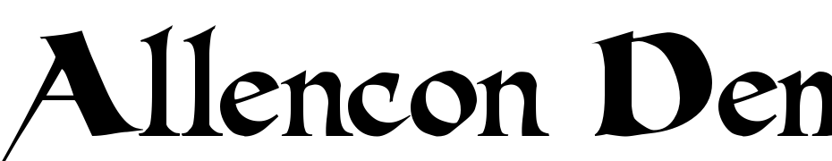 Allencon Demo Yazı tipi ücretsiz indir